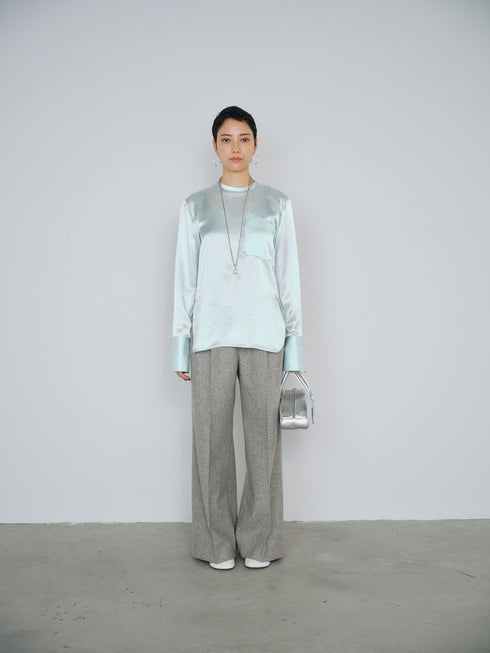 plain satin shirt
